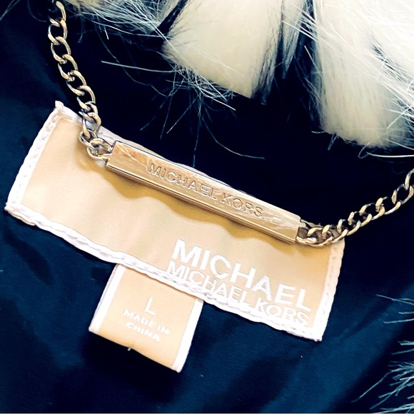 Michael Kors Black and White Faux Fur Vest Size Large - Picture 2 of 5
